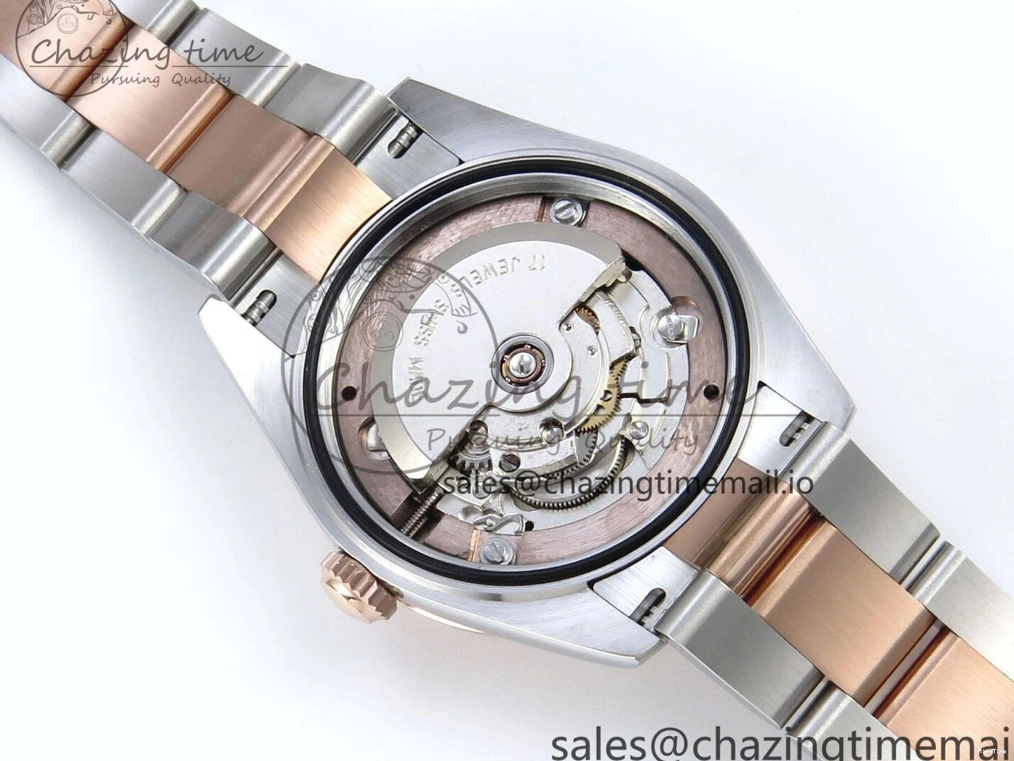 MiroTime 0504 DateJust 31 278271 ARF 1:1 Best Edition 904L Steel Brown Roman Diamonds Dial on SS RG Oyster Bracelet ETA SmartChoice 520